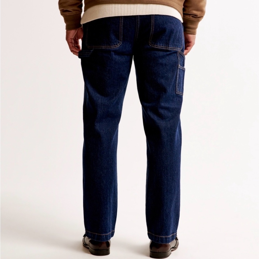 Men’s Abercrombie Athletic Loose Workwear Jeans 33 x 32 NWT - Picture 3 of 7